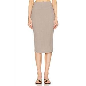 NEW ENZA COSTA puckered pencil skirt in limestone